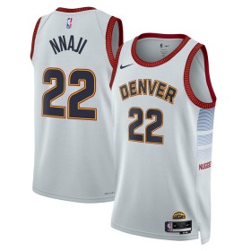Dres Denver Nuggets Zeke Nnaji 22 Nike 2022-23 City Edition Sivo Swingman